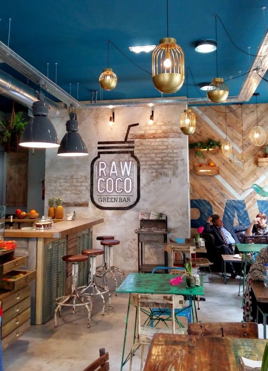 Декор кофейни в стиле лофт