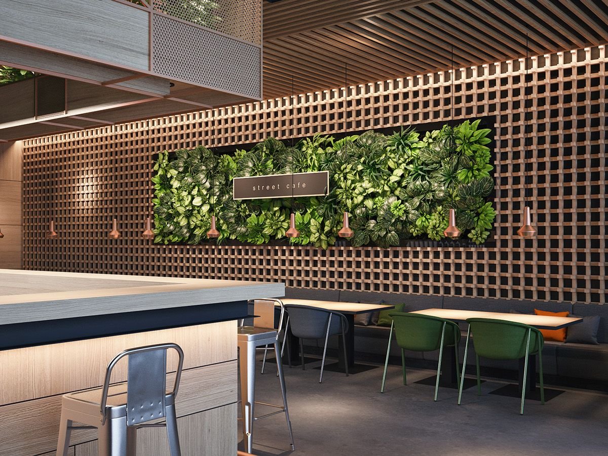 Кафе интерьер бехайнс