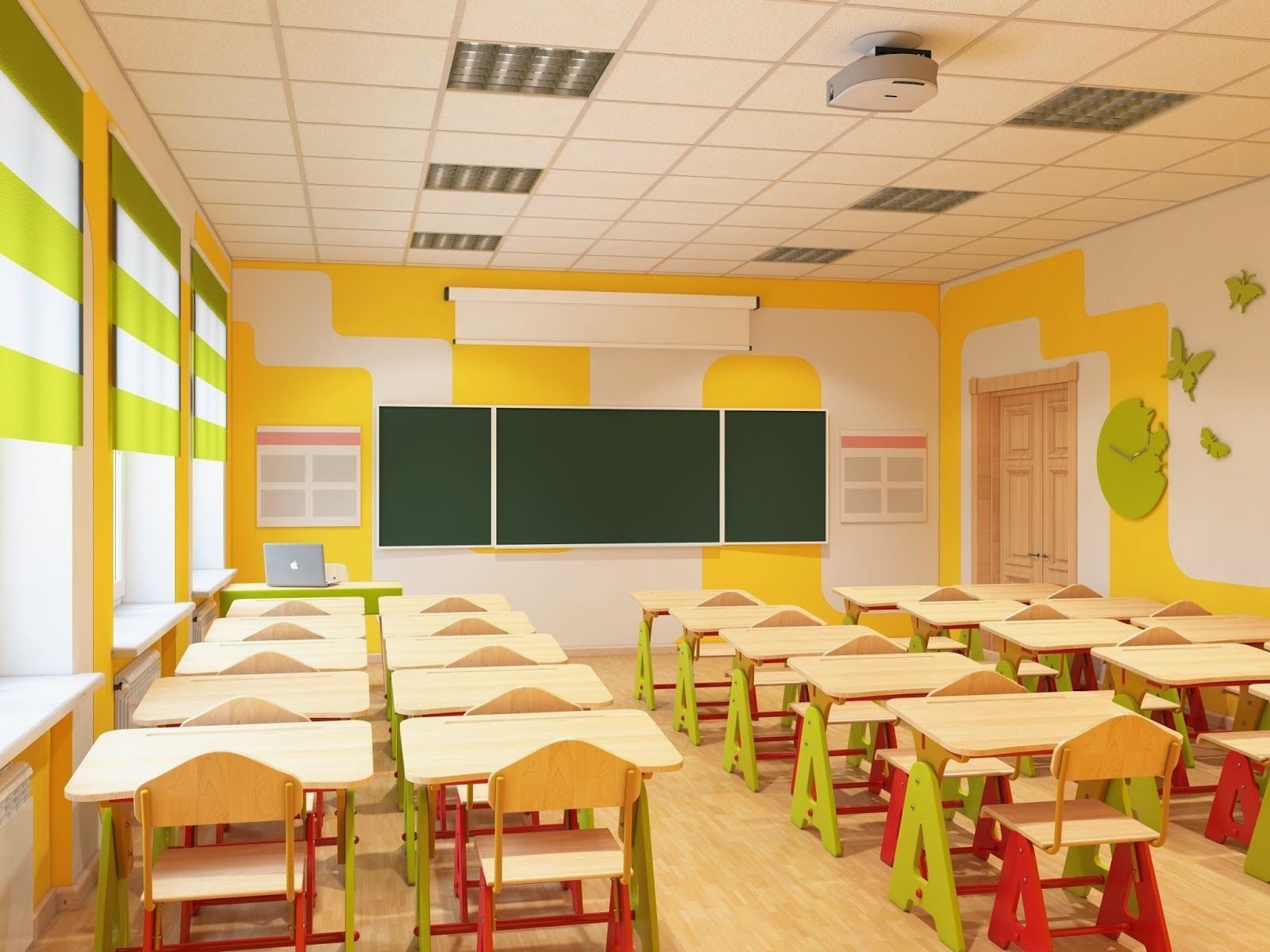 Дизайн интерьера школы, учебного класса Киев
