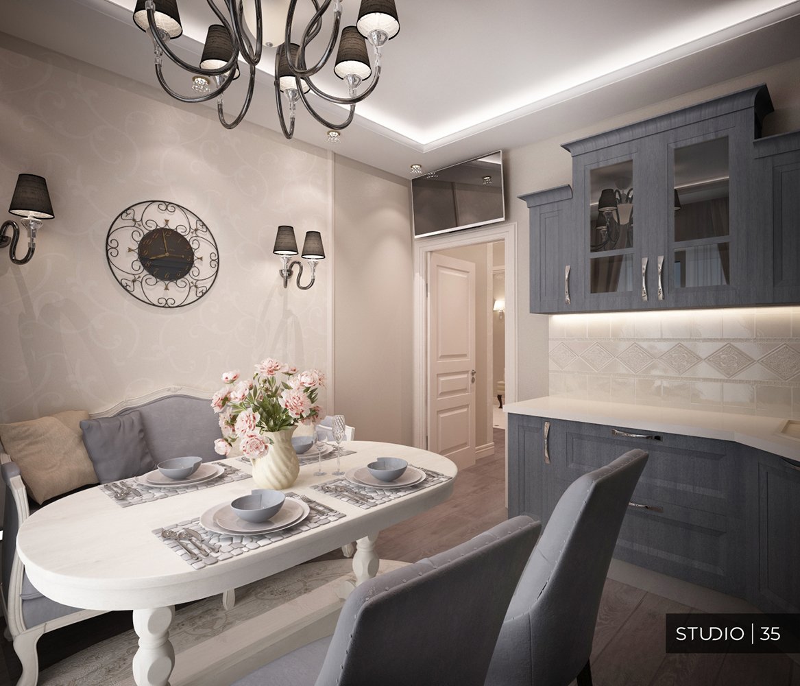 Кухонные диваны в стиле Неоклассика