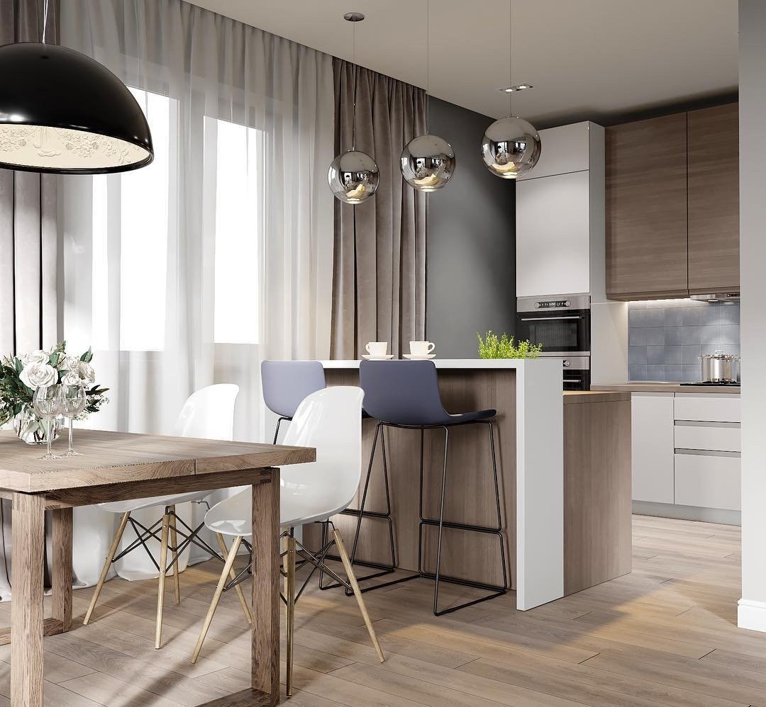 Обеденная зона для кухни