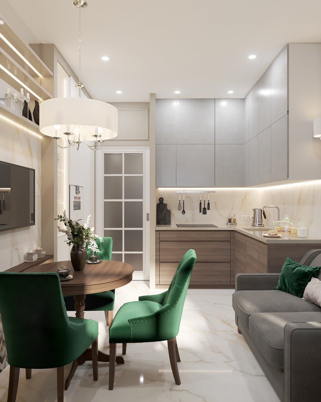 Кухня гостиная