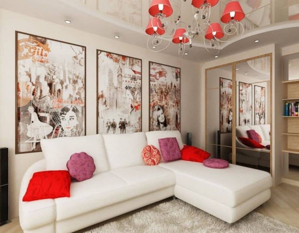 Спальня гостиная с диваном