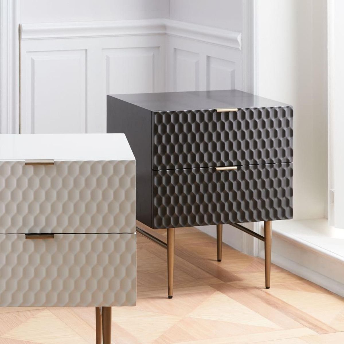 Прикроватная тумба Cortez Charcoal Floating Nightstand