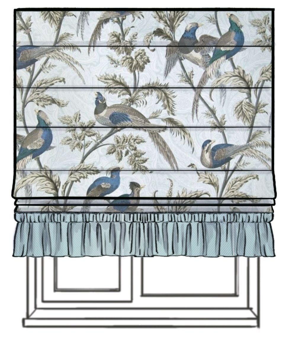 Ткань с фазанами Арбен