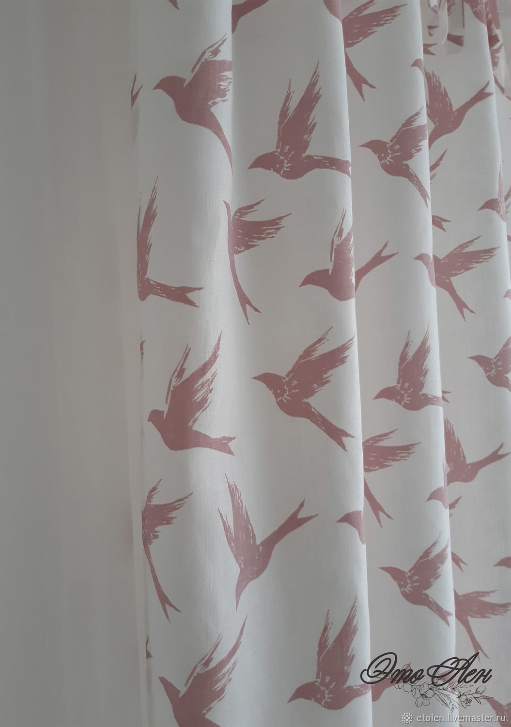 Шторы с птичками