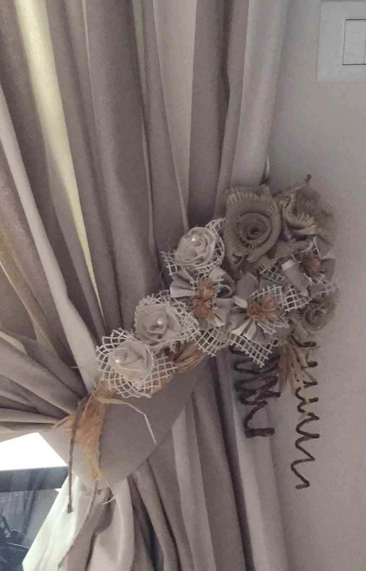 Цветочные подхваты для штор