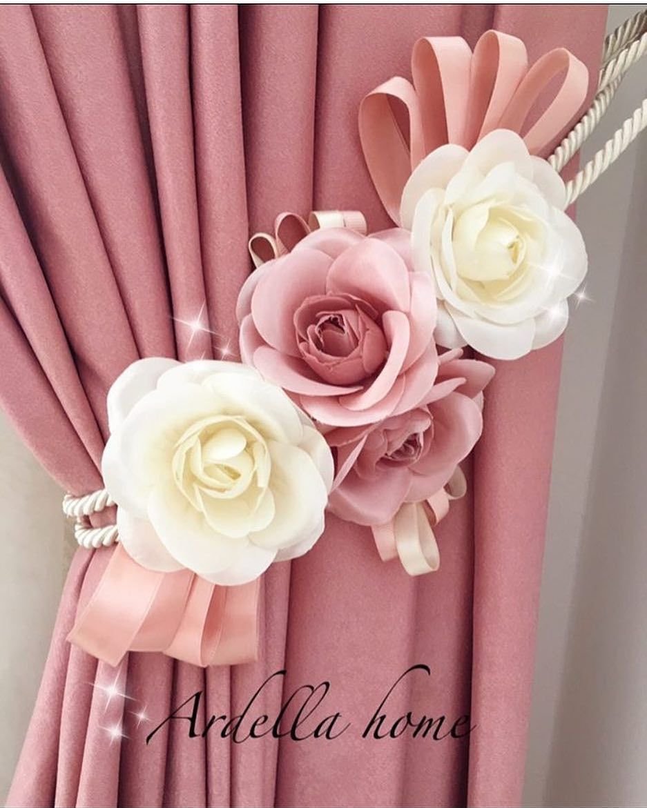 Подхваты для штор цветы