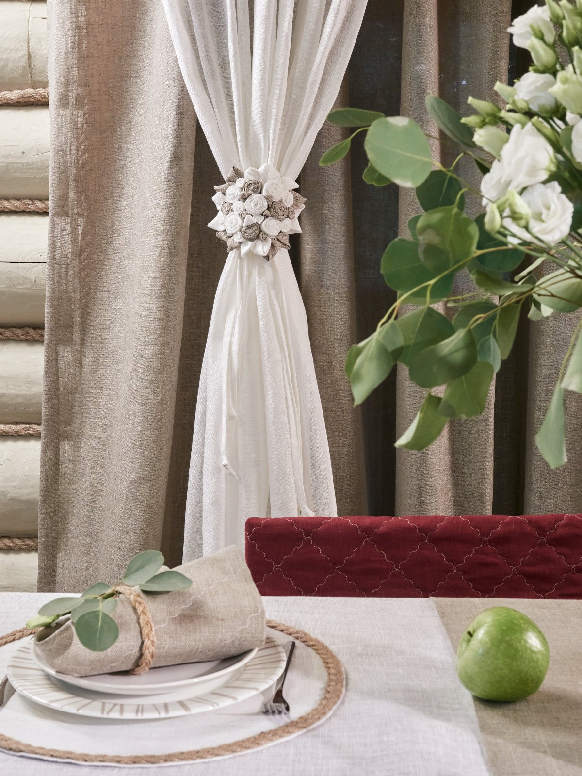 Подхваты для штор из ткани