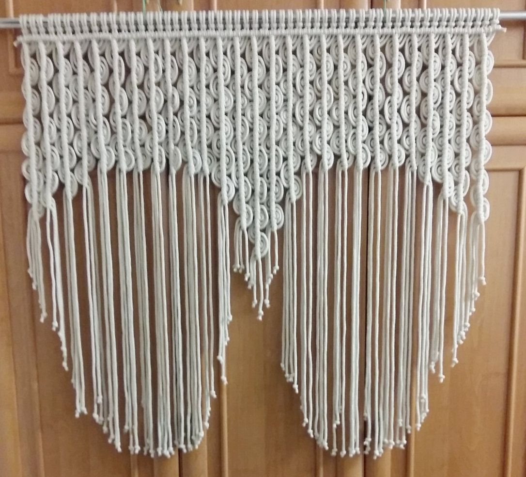 Макраме для начинающих шторы