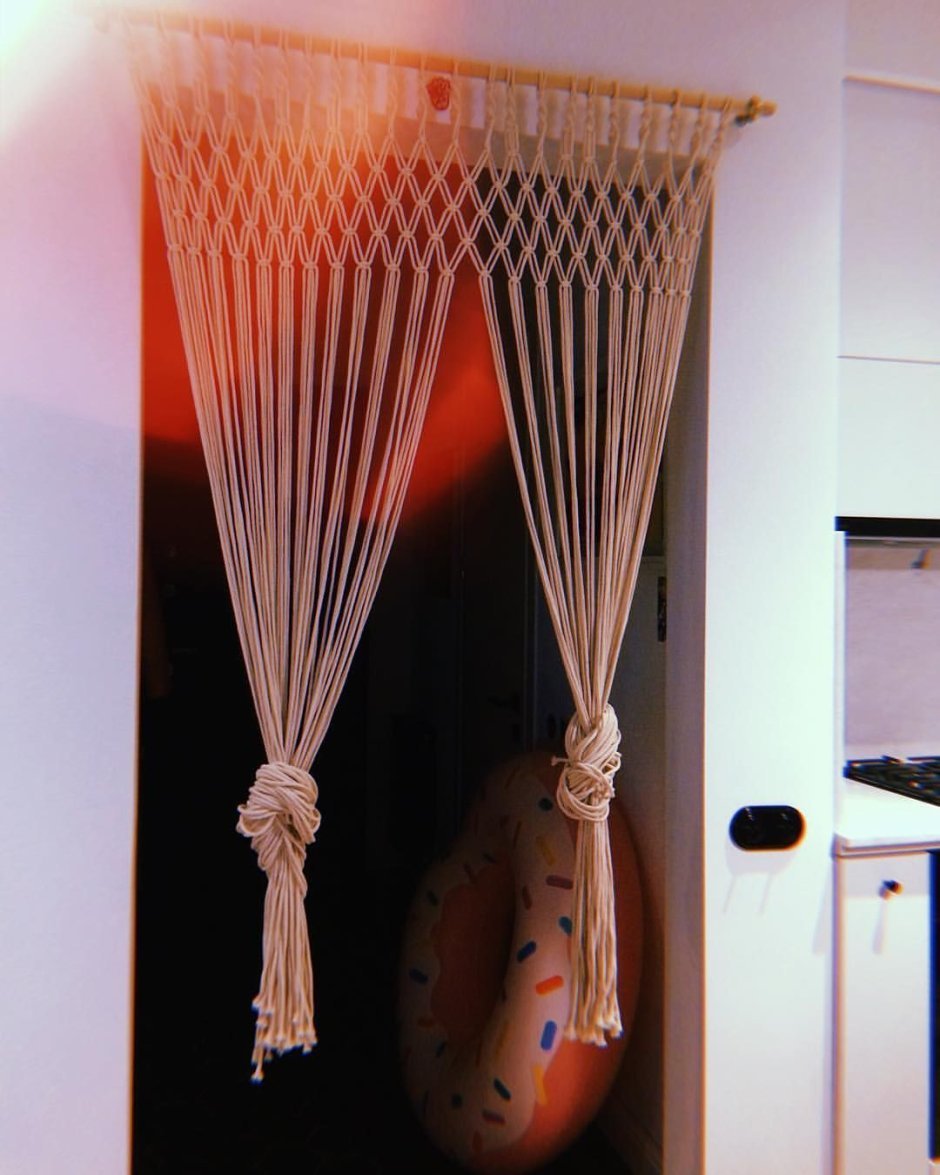 Макраме межкомнатные шторы