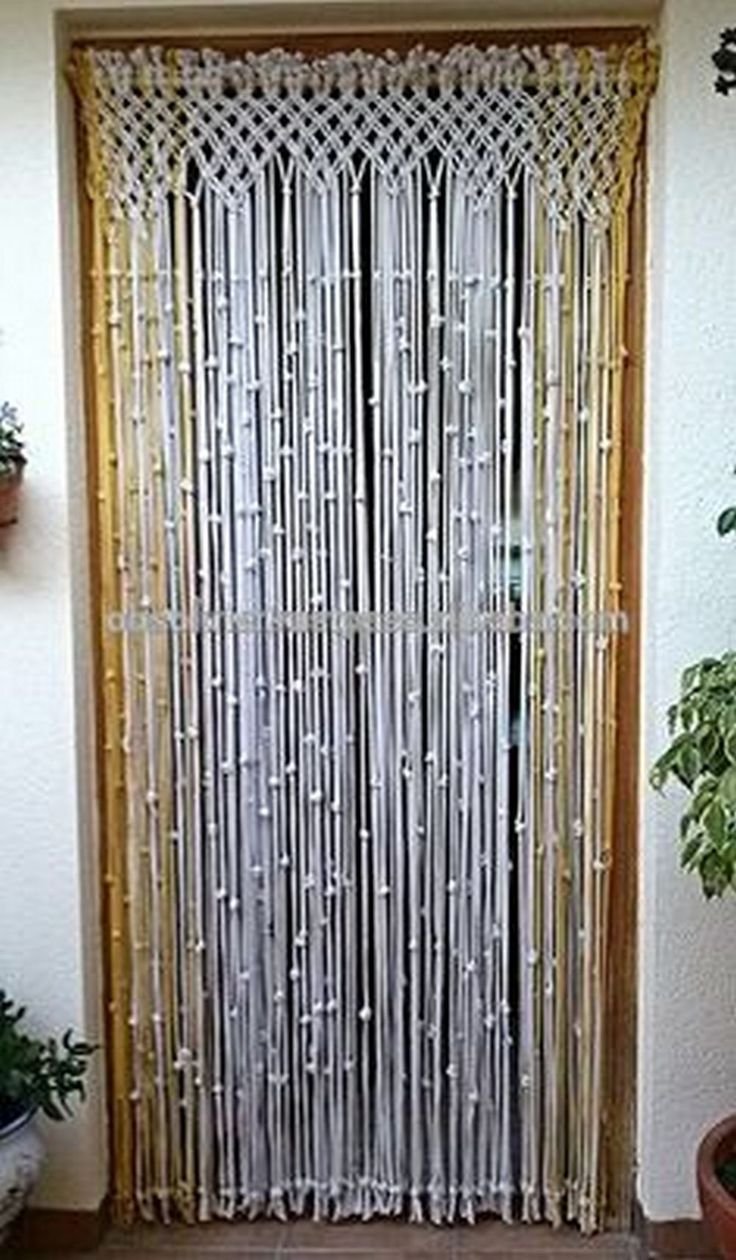 Лоскутная занавески на дверной проем