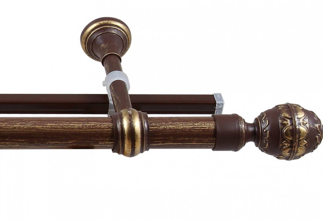 Карниз Валанс у-шина 1.6 черненое серебро/патина