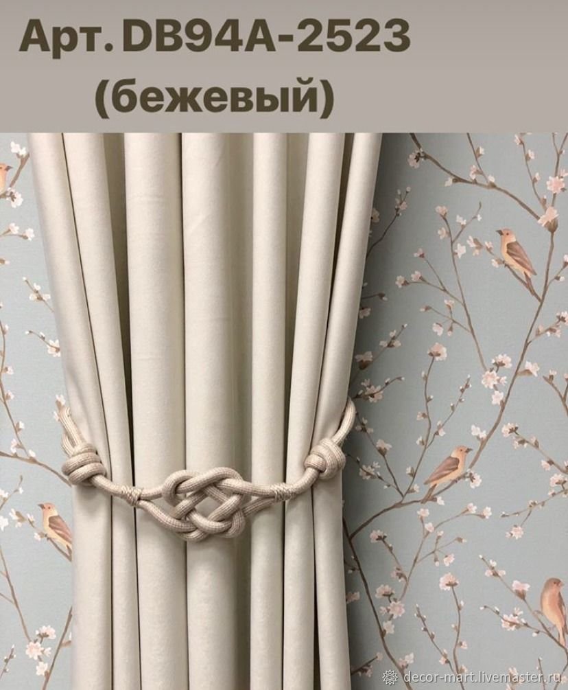 Подхваты для штор макраме