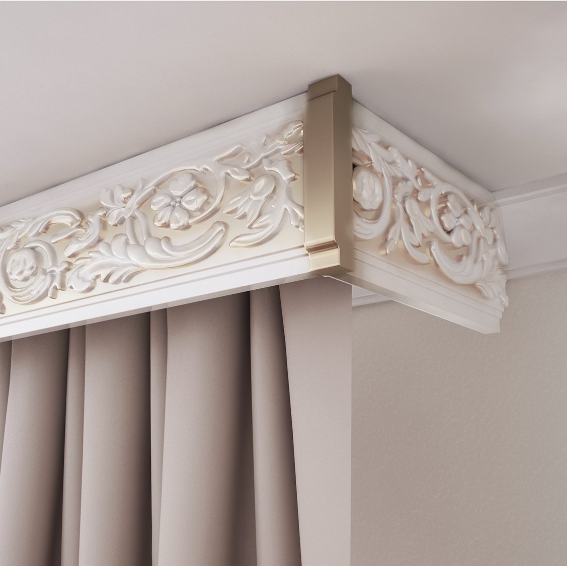 Карнизы для штор из полиуретана