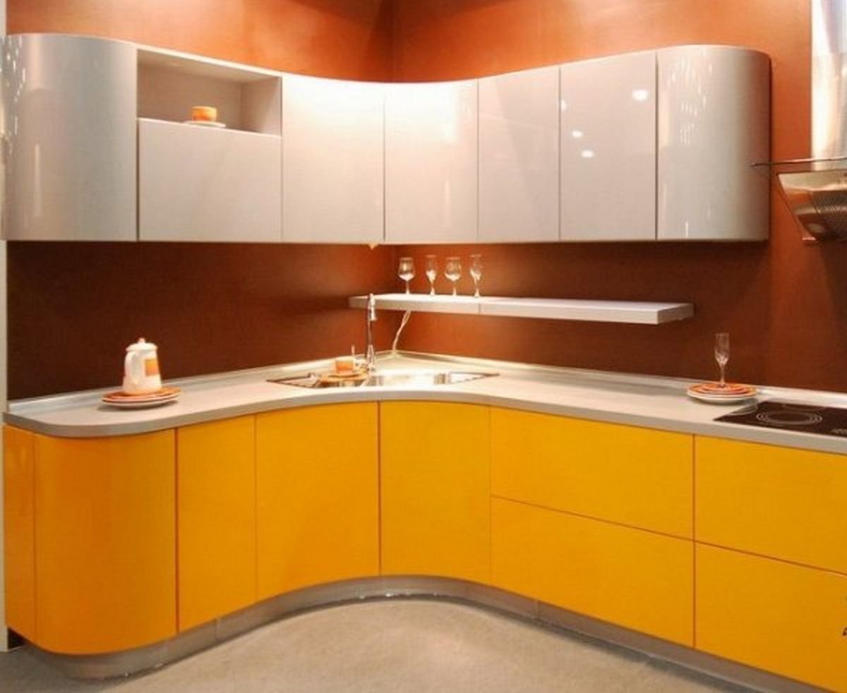 Гнутые фасады из пластика