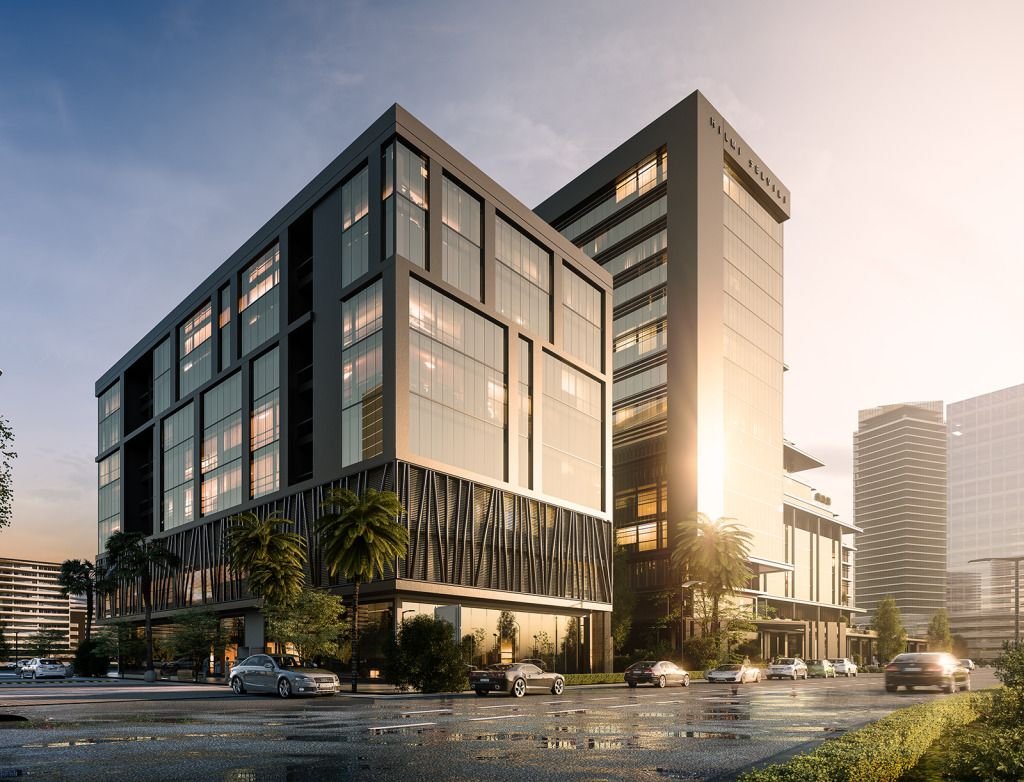 Офисное здание рендер