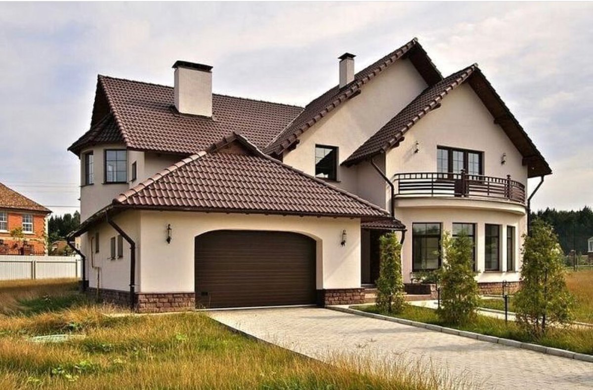 Фасад дома штукатурка