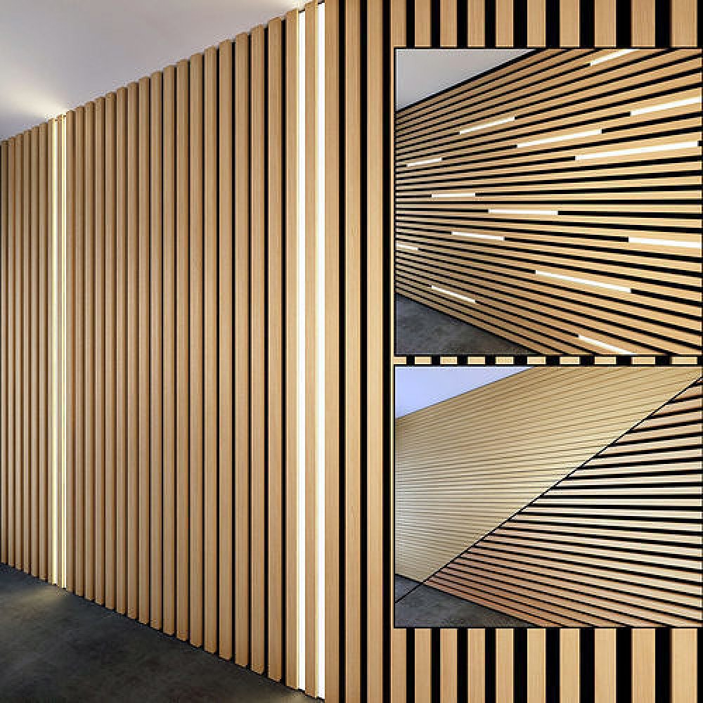 Кубообразный реечный фасад