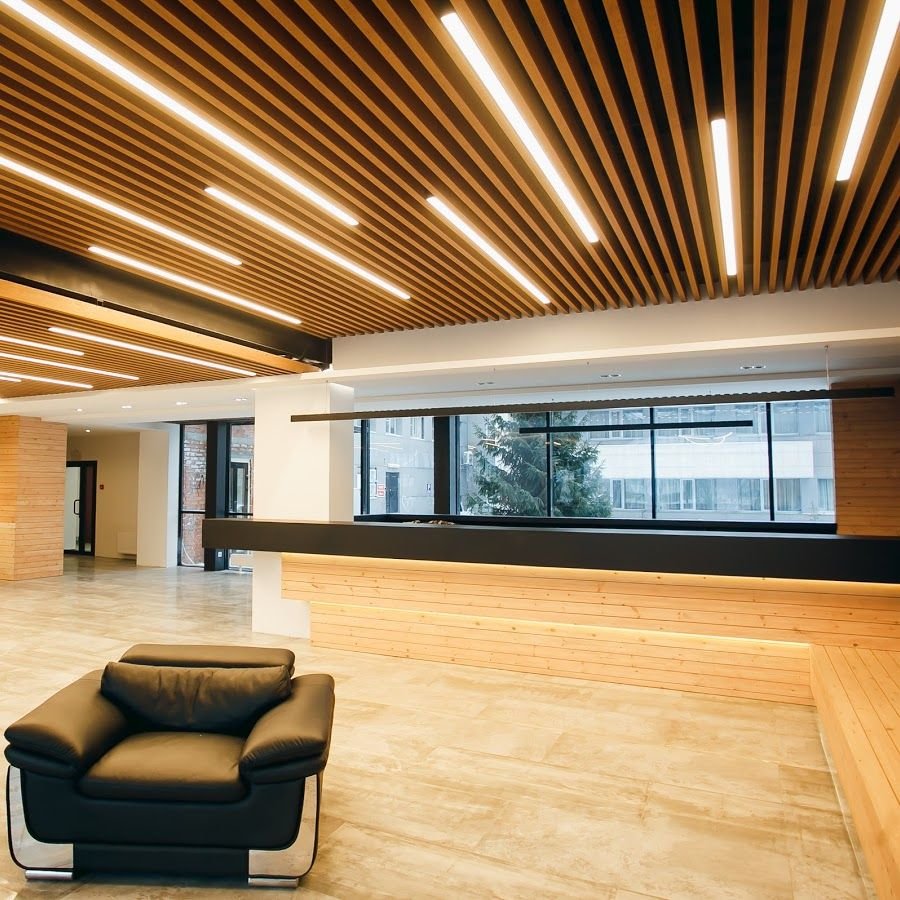 Кубообразный реечный потолок