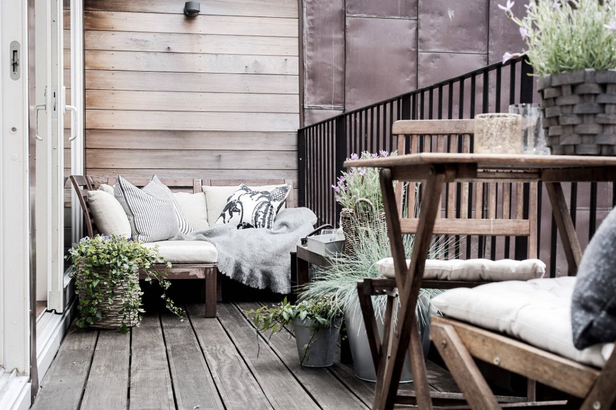 Скандинавский стиль балкон хюгге