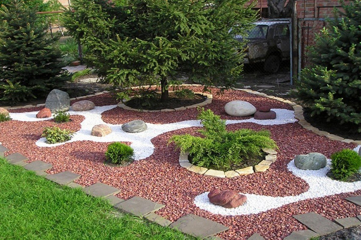 Мульчирование каменной крошкой