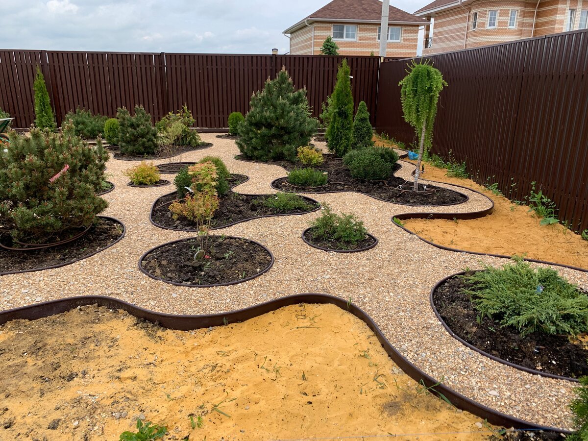 Керамзит в ландшафте