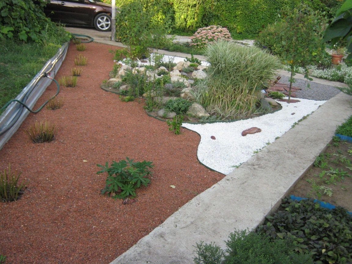 Отсыпка дорожек на даче