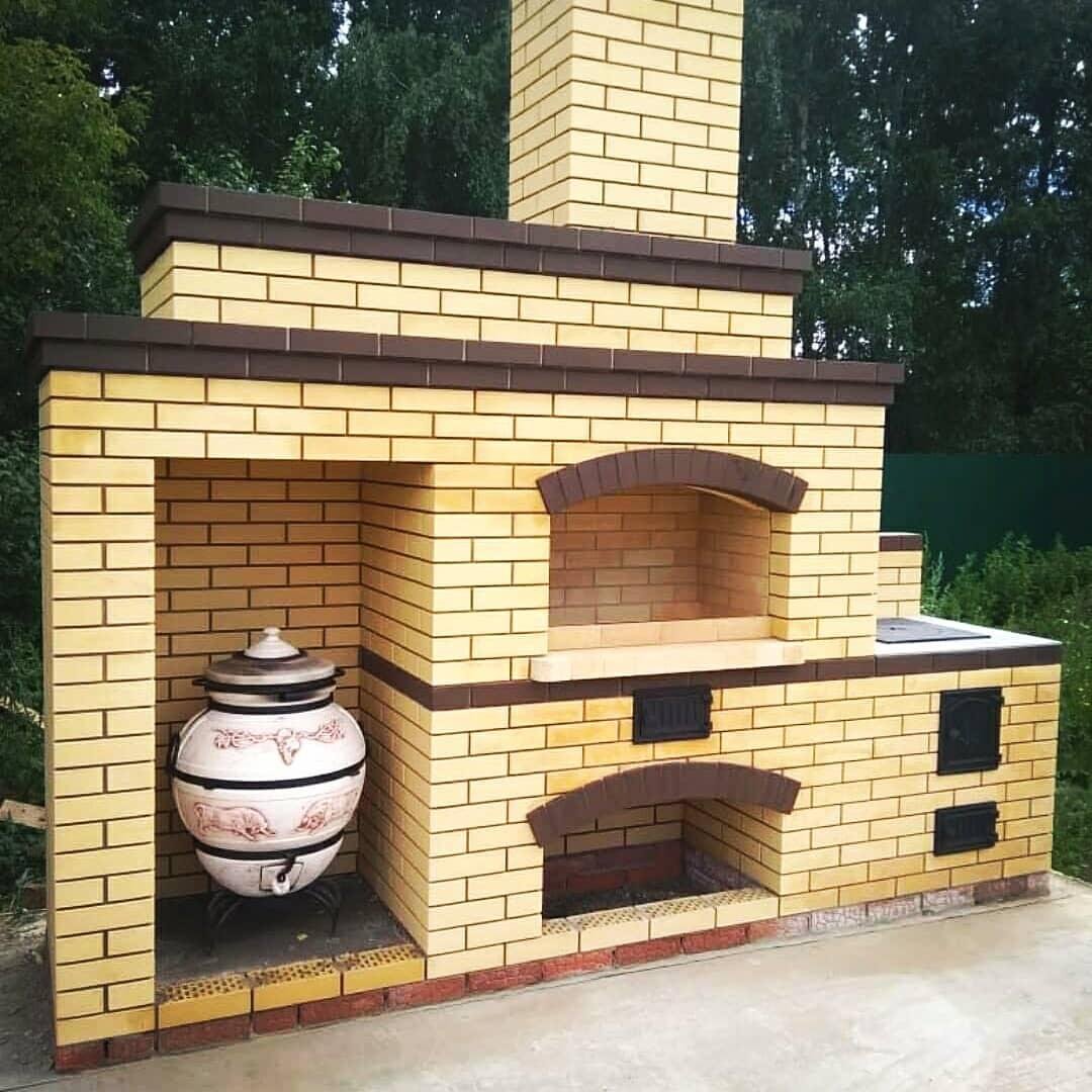 Помпейская печь с мангалом и тандыром