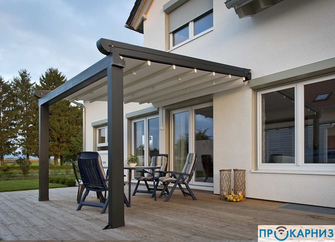 Раздвижной навес для террасы