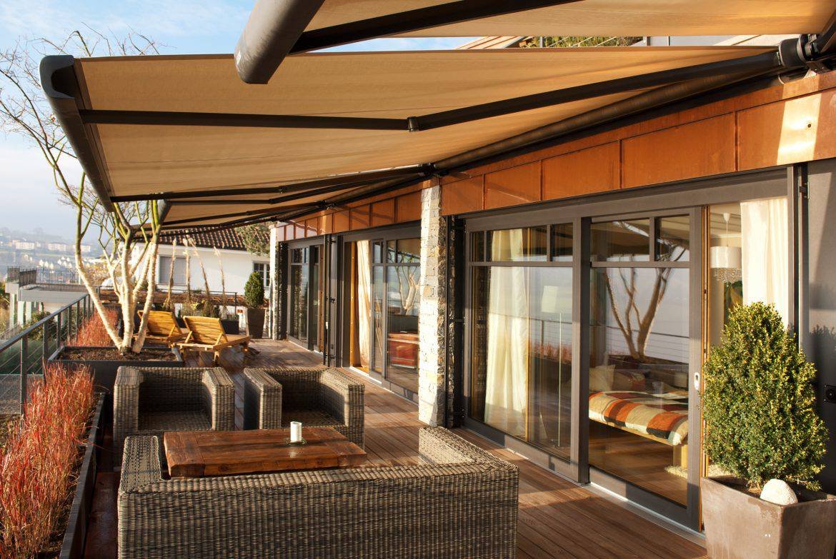 Кассетная пергола-маркиза