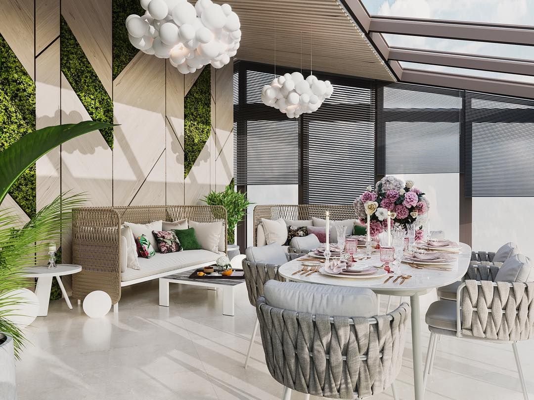 Самые гламурные веранды интерьер