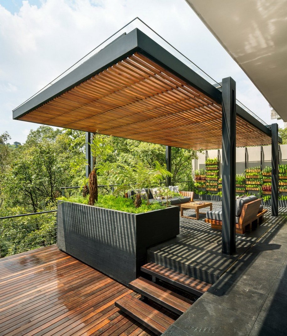 Беседки-перголы в стиле лофт