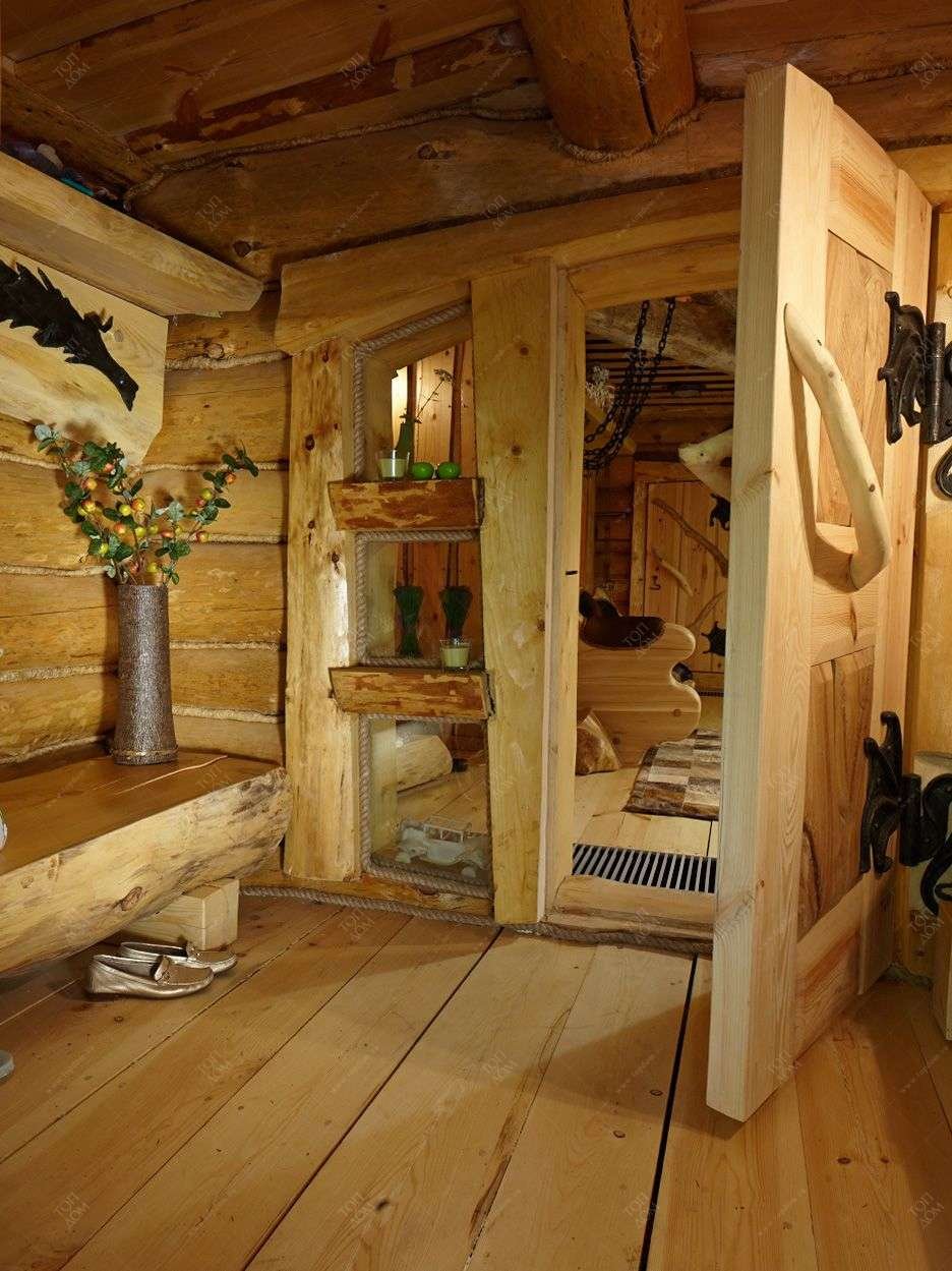 Баня в деревенском стиле