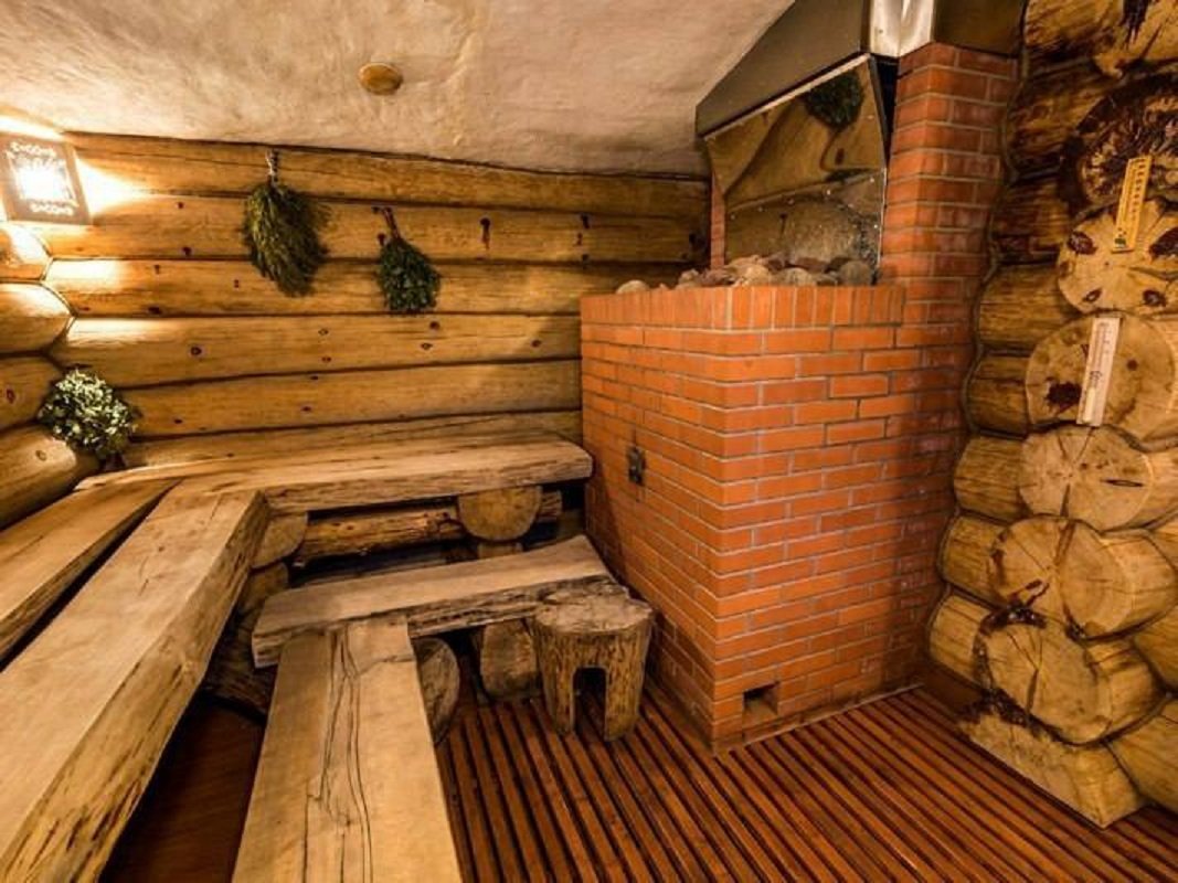 Интерьер деревенской бани
