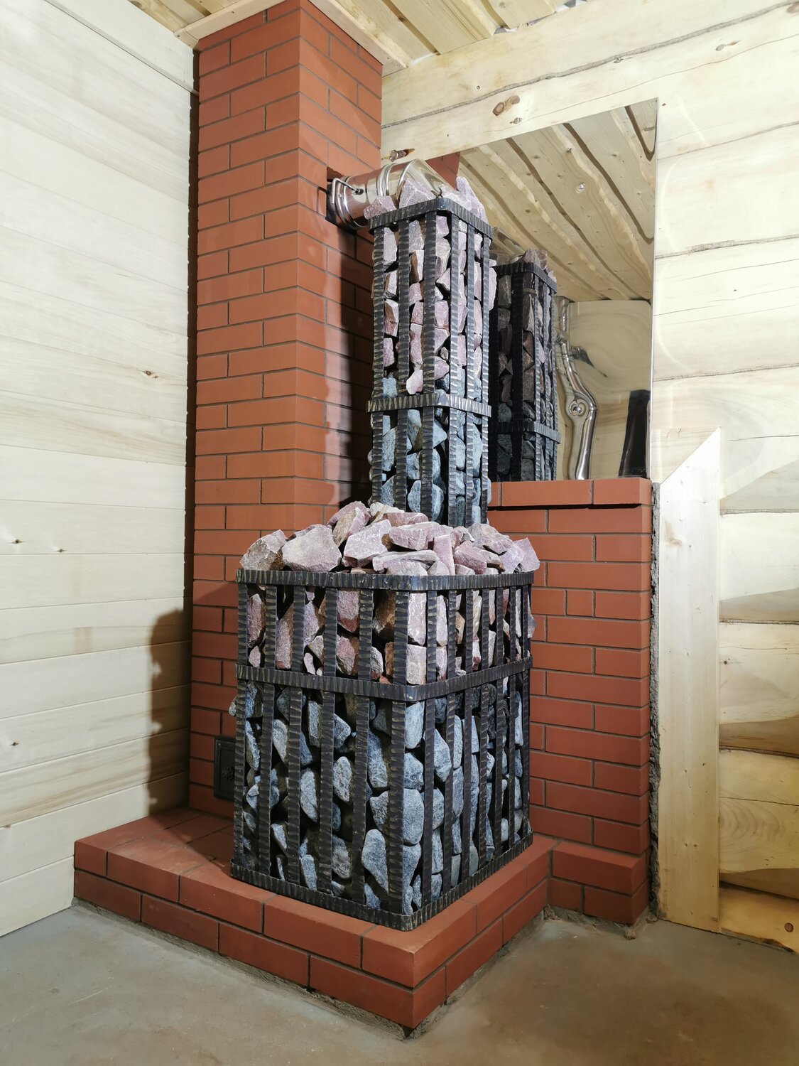 Обкладка печи Гефест кирпичом