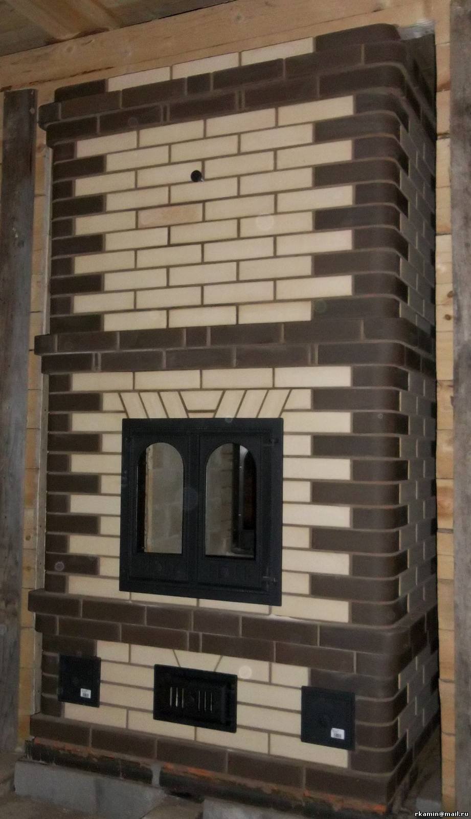 Каминопечь из кирпича lode