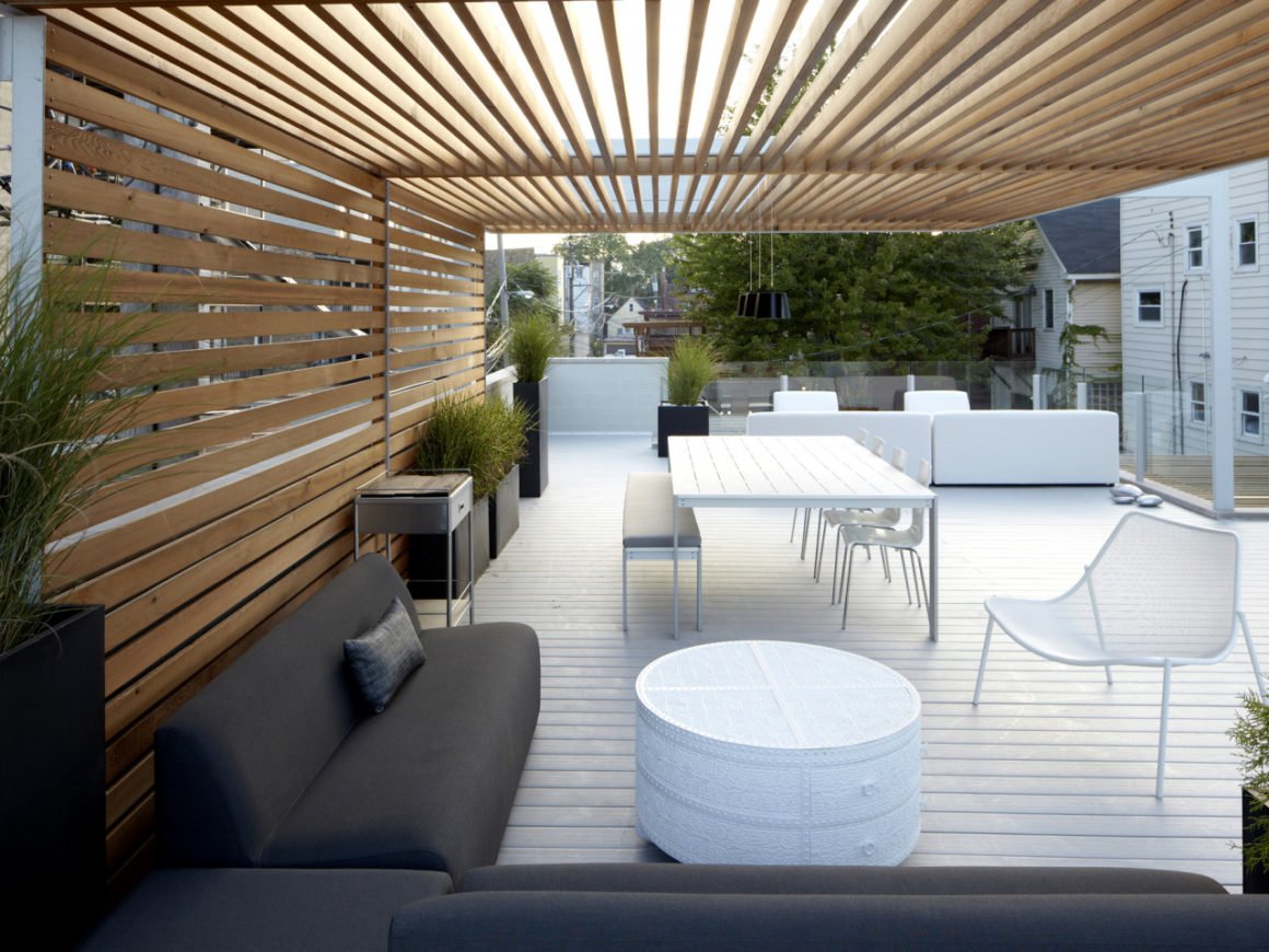 Зона патио в стиле лофт