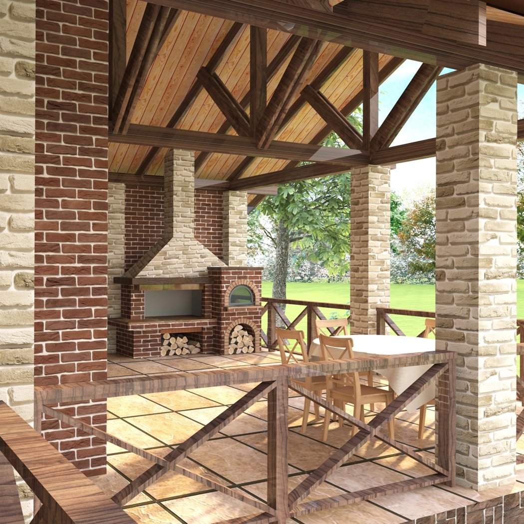 Барбекю на террасе