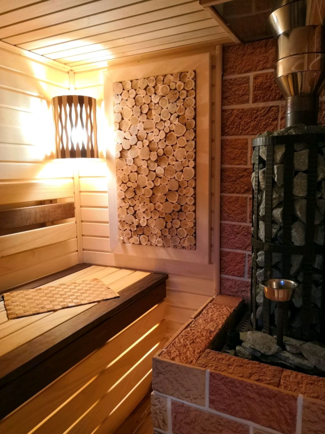 Можжевеловое панно для бани