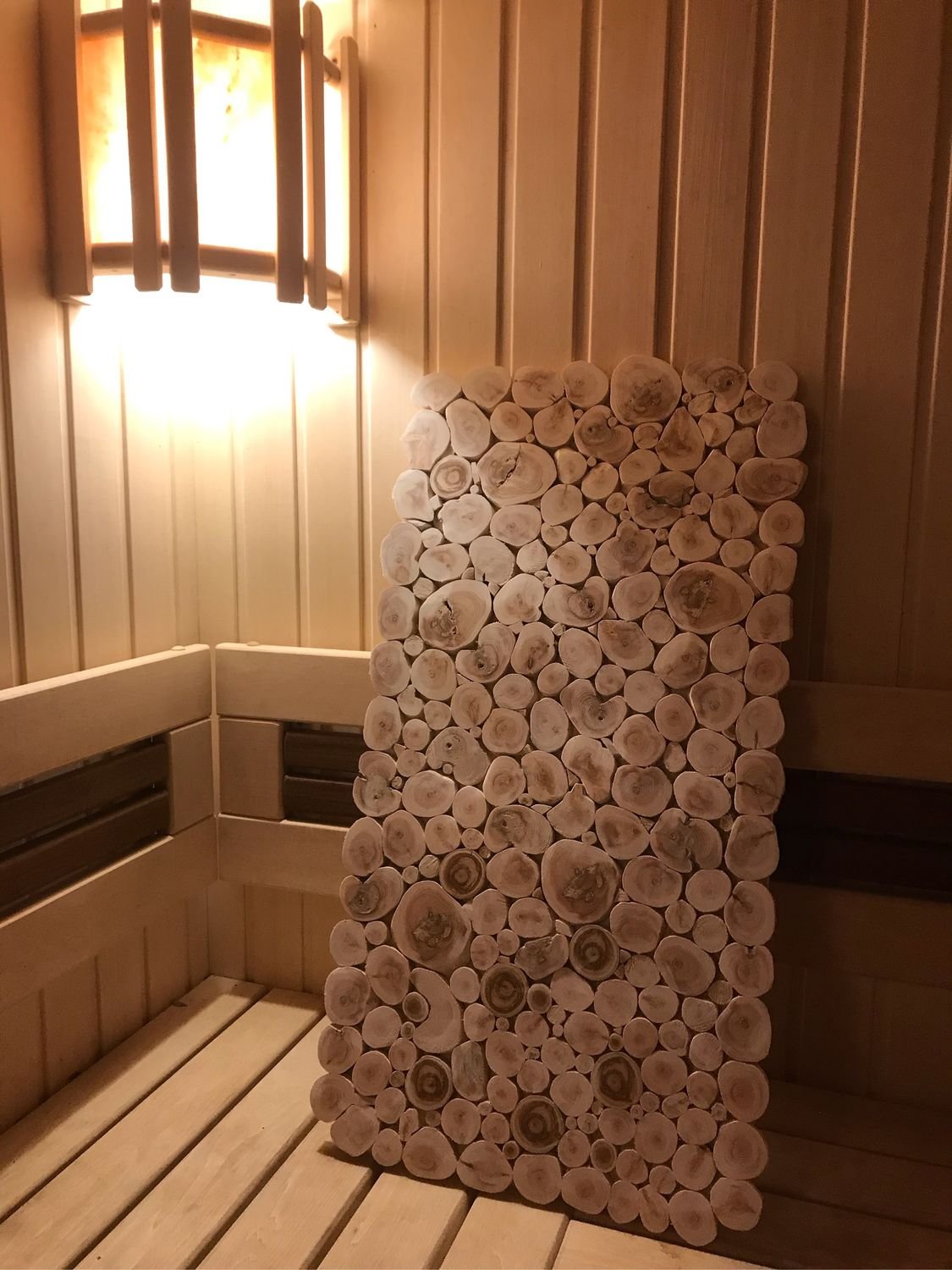 Можжевеловое панно для бани