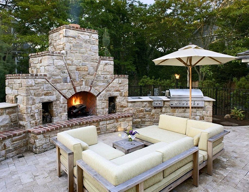 Мангальная зона с патио