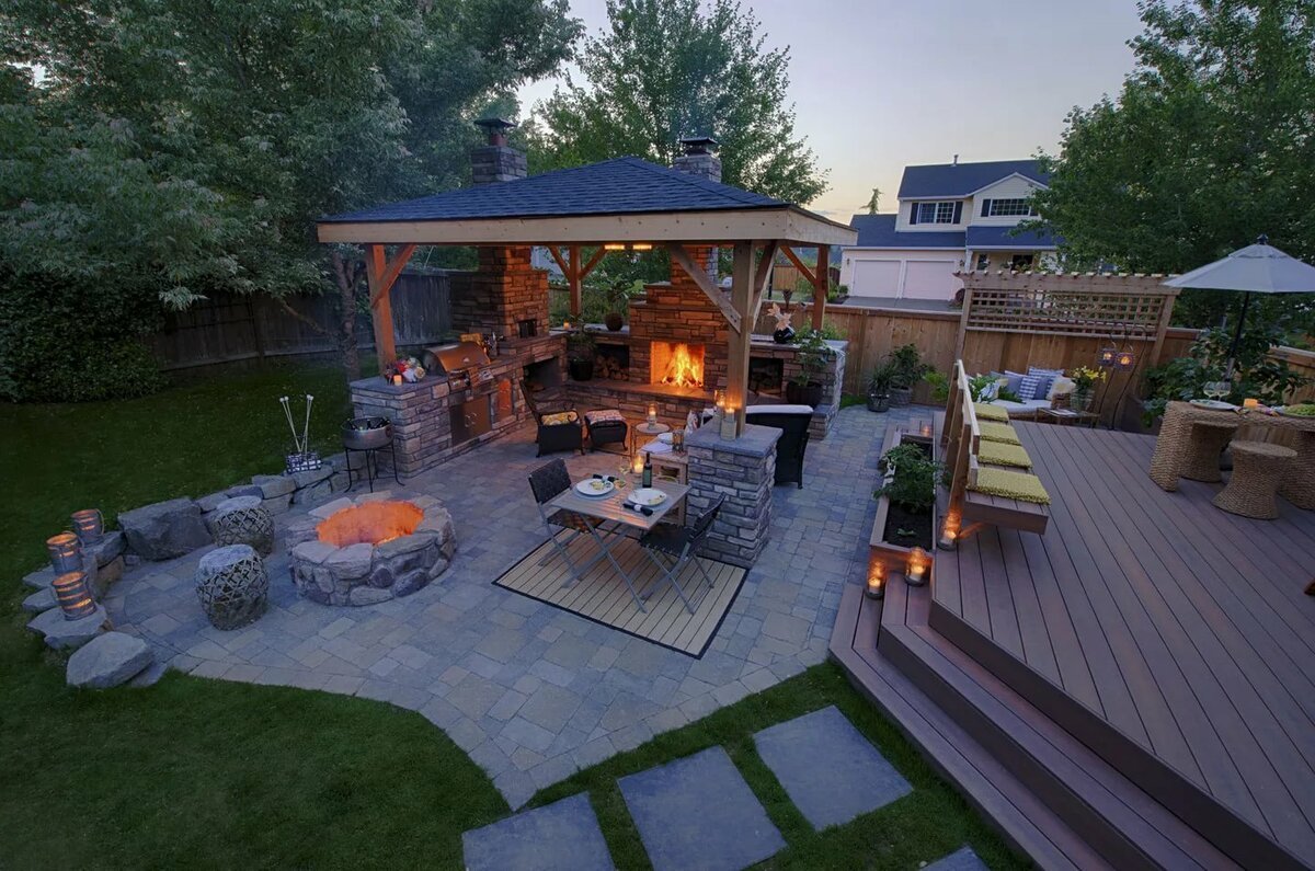 Проект патио с мангалом