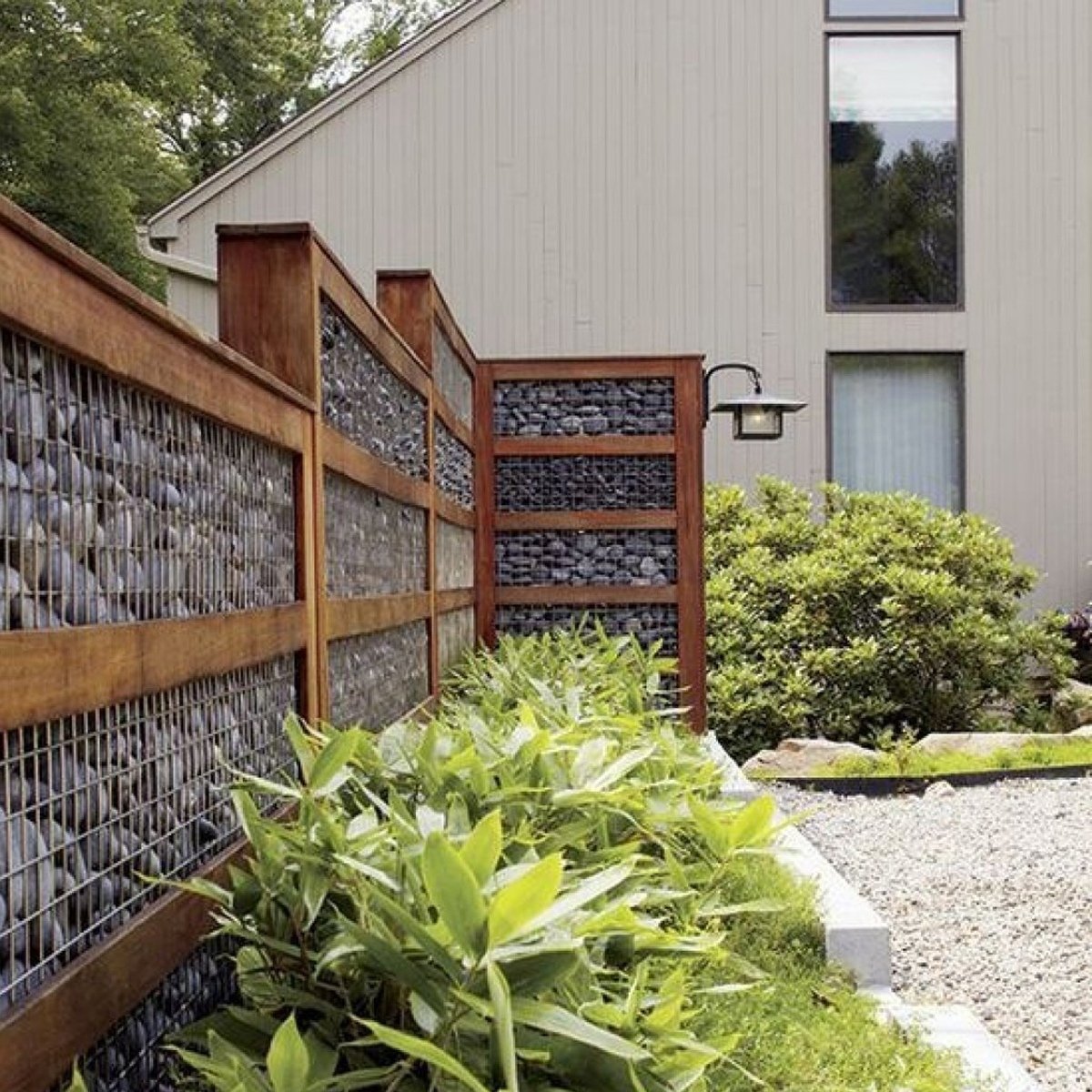 Габионы и Живая изгородь