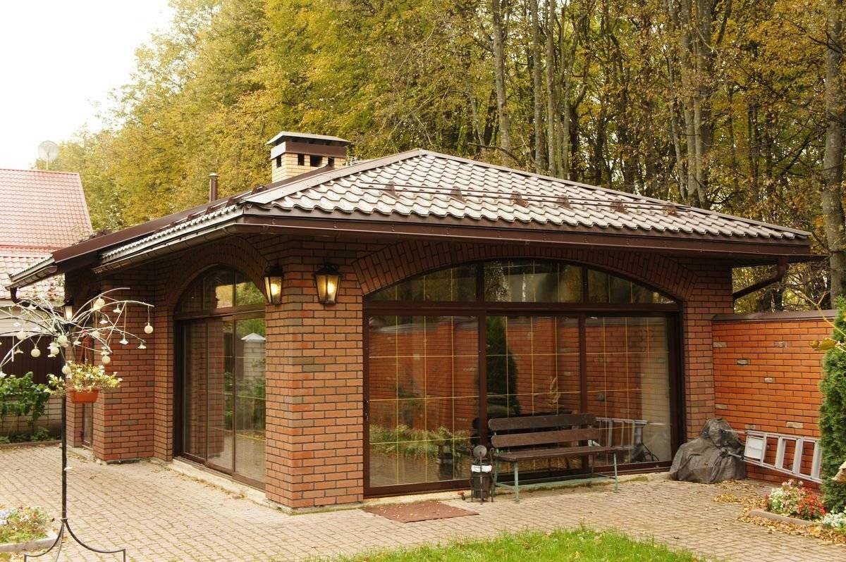 Проекты беседок из кирпича