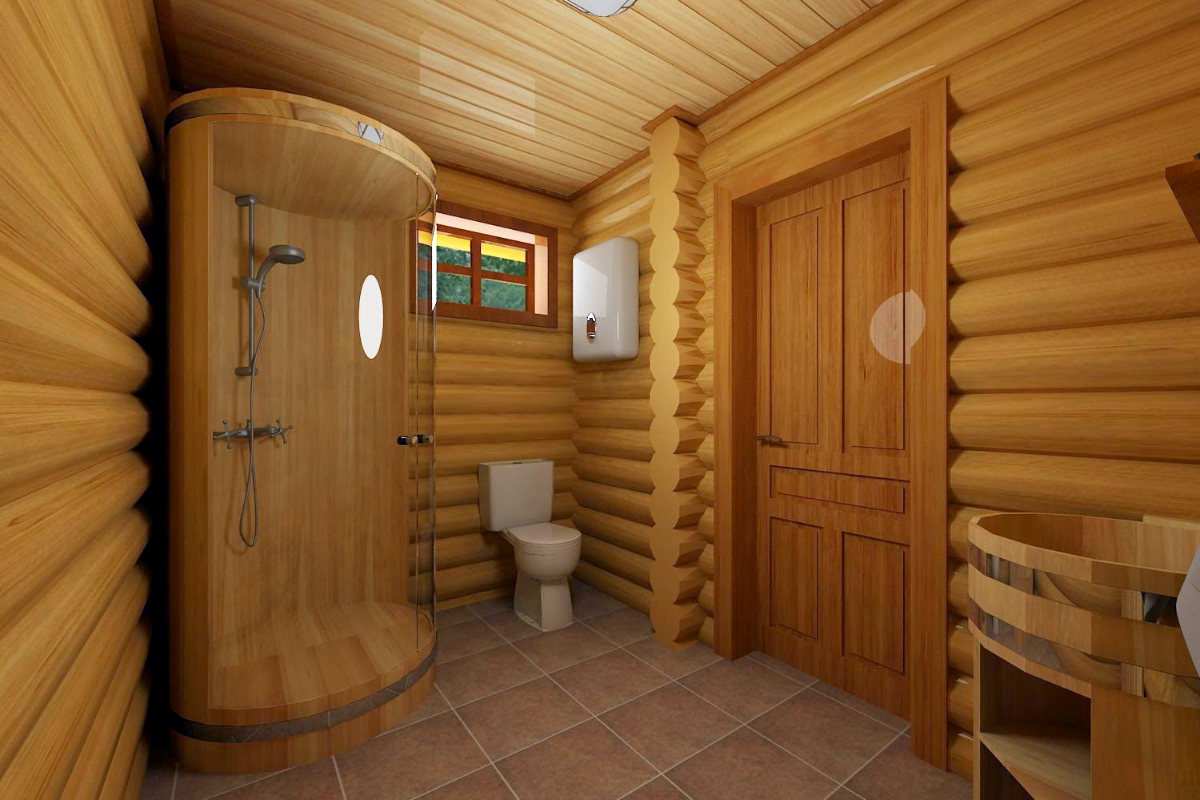 Моечная и помывочная в бане интерьер