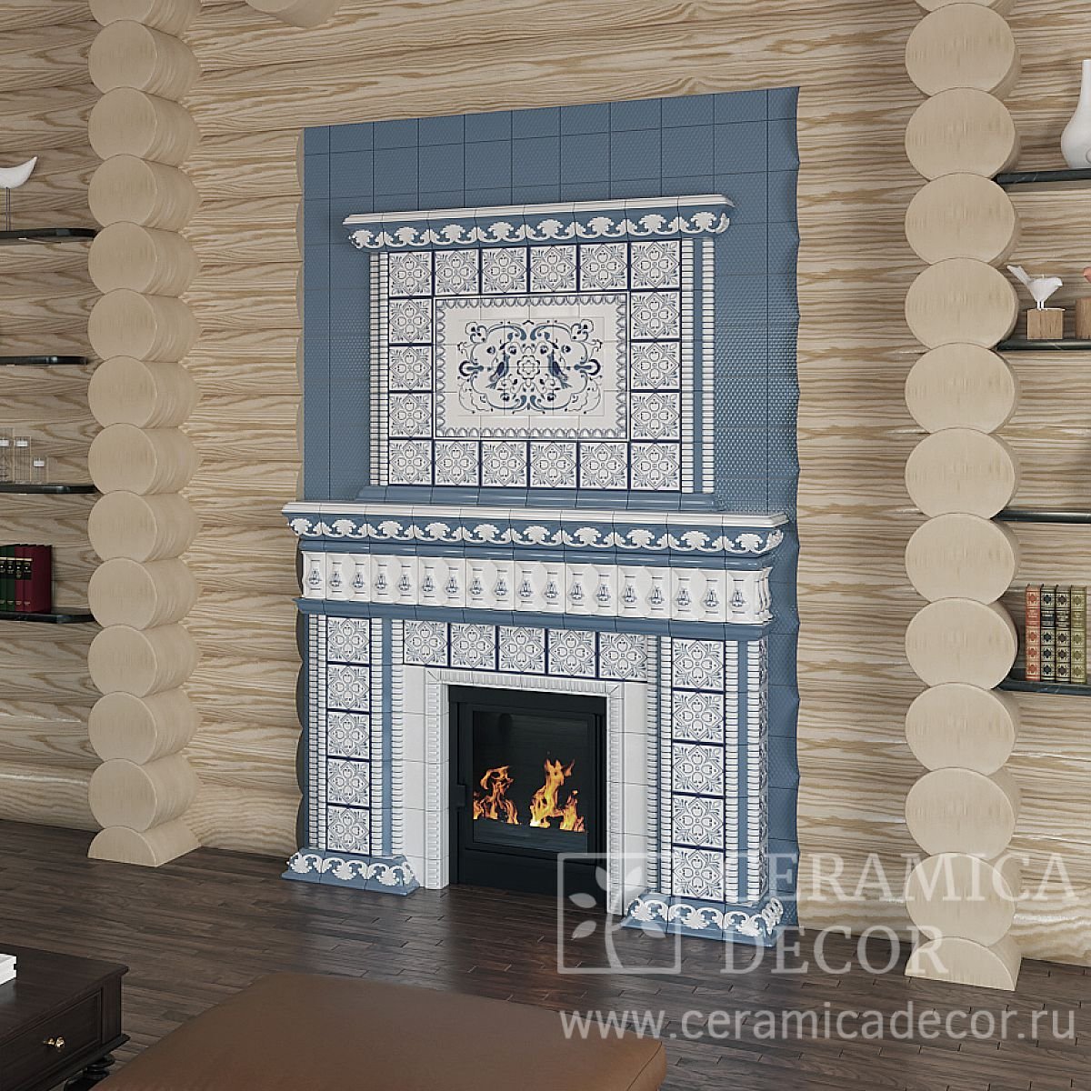 Камин керамика изразцы