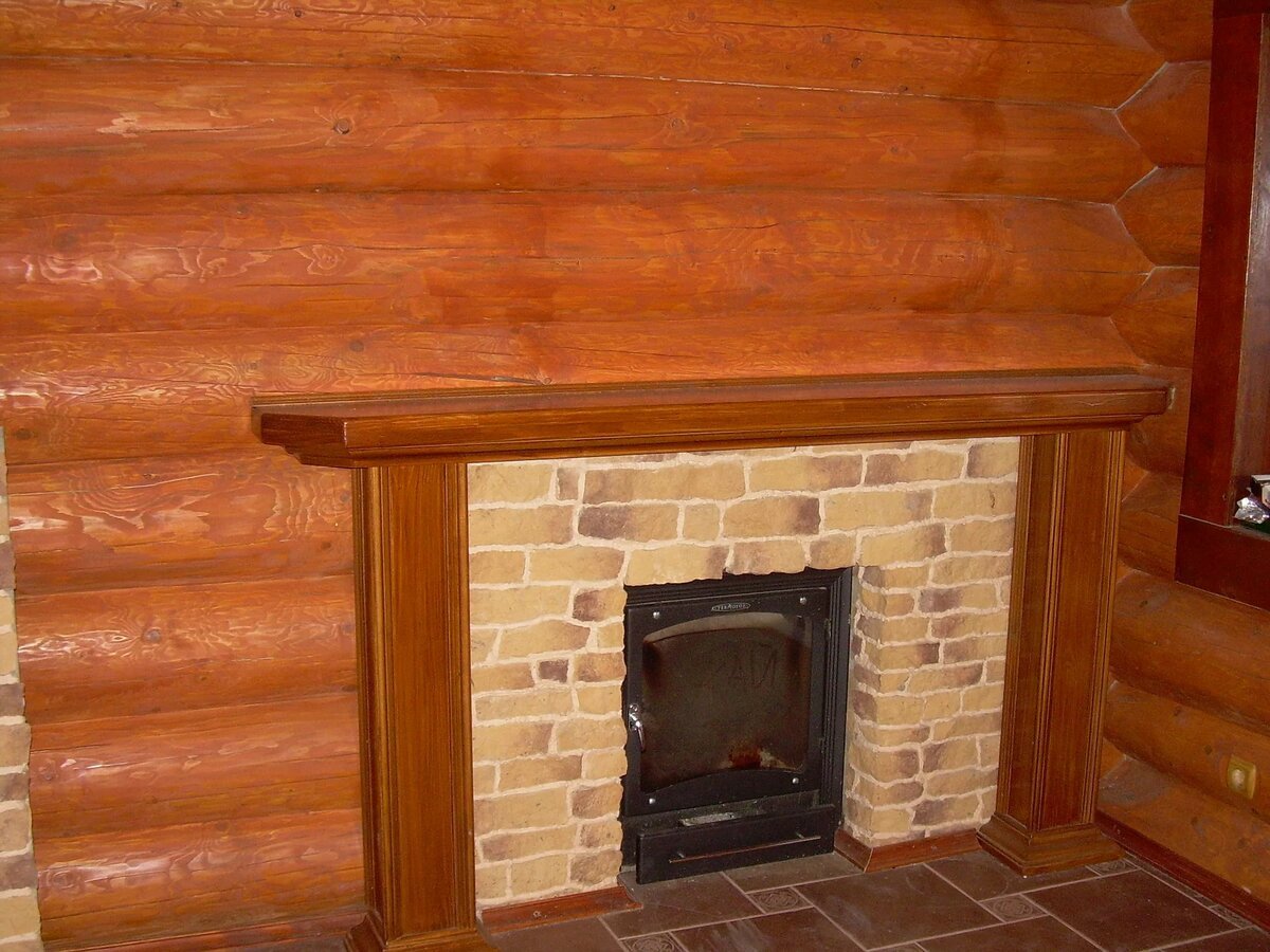 Отделка печки в бане