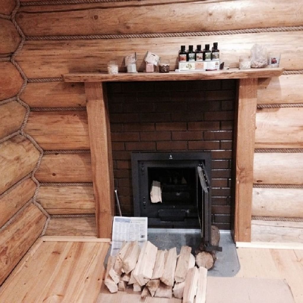 Отделка печи в бане