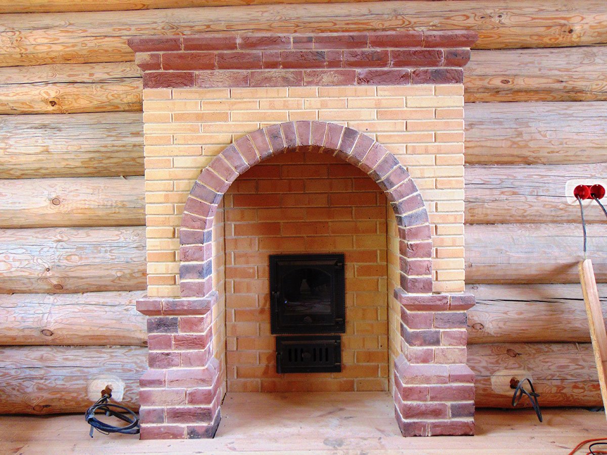 Отделка кирпичных печей